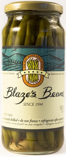 Blaze´s Beans Spicy Pickled Green Beans Box (3 Jar) 16 oz each